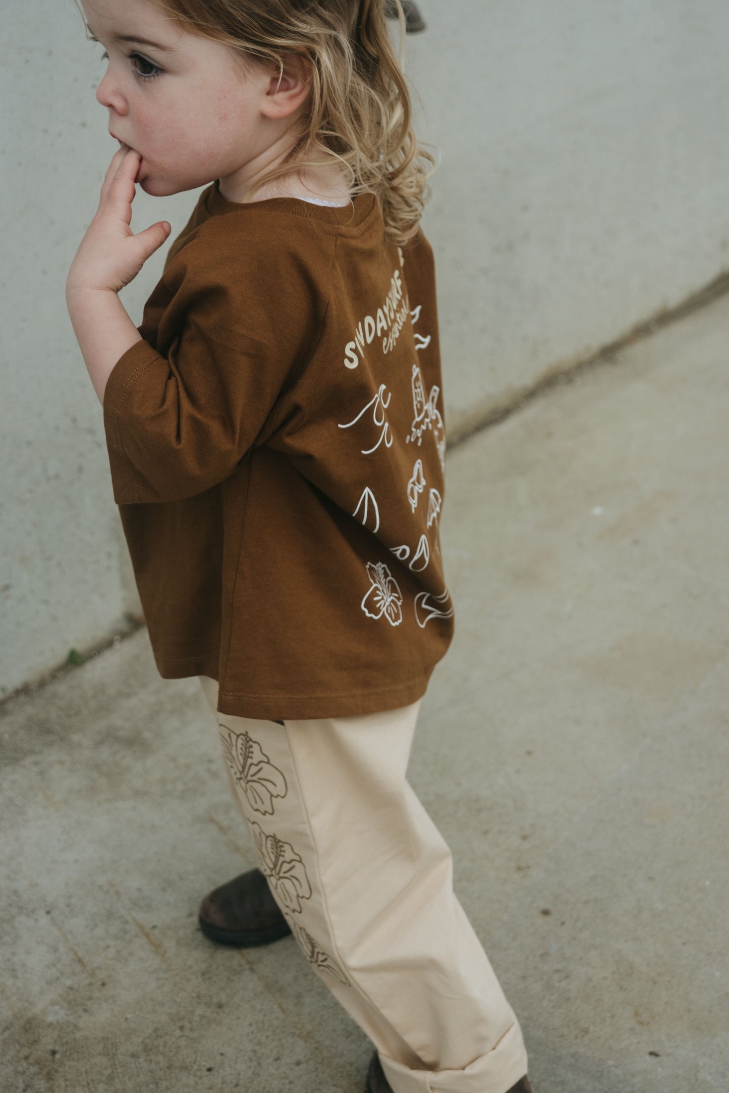 Hibiscus Pants - Sand