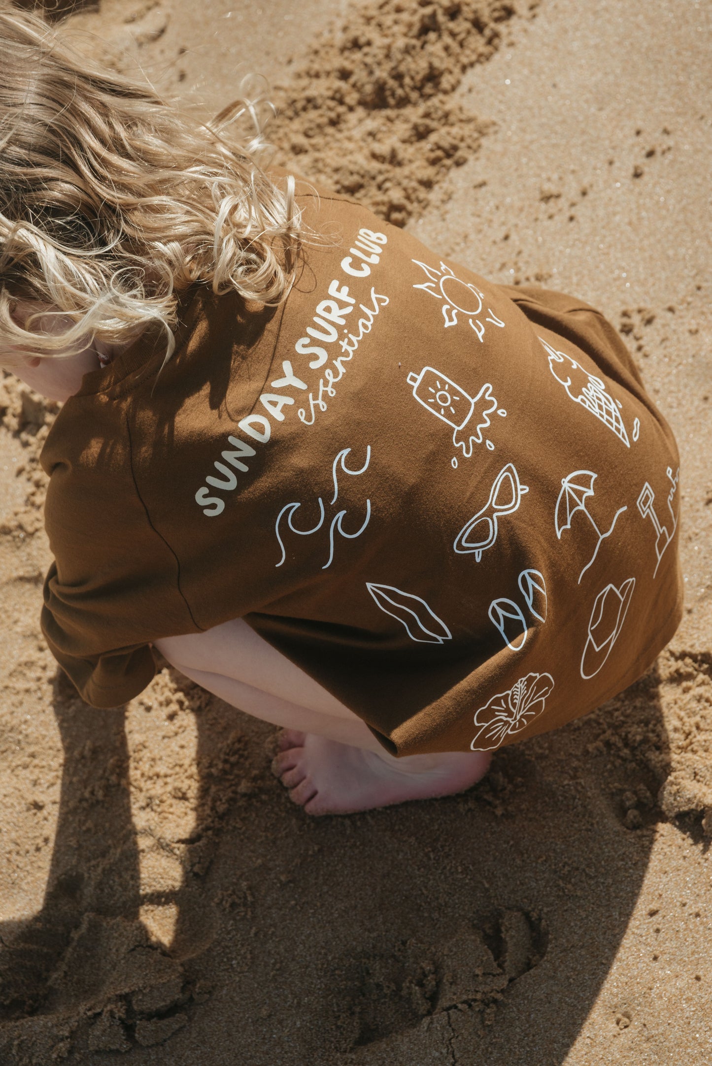 Sunday Surf Club Tee - Cacao