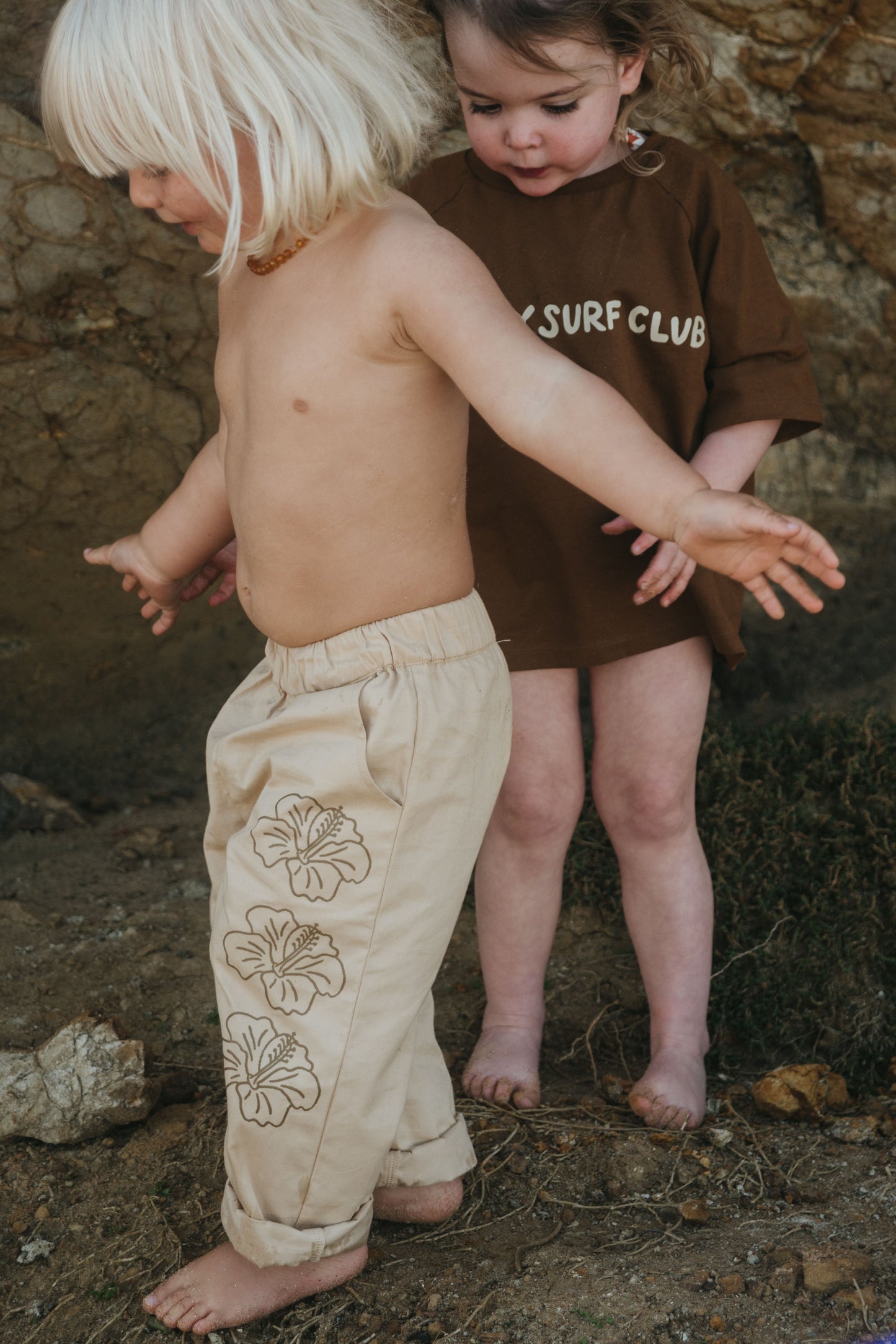 Hibiscus Pants - Sand